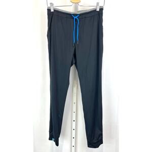 CHUBBIES The Capes Movementum Jogger Pants Black Blue Drawstring Size S